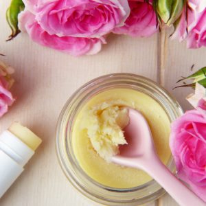 rose salve - rose body butter with jojoba seed oil and beeswax